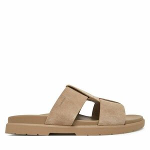 Papucs Calvin Klein Lug Sandal Double T Su HM0HM01800 Barna kép