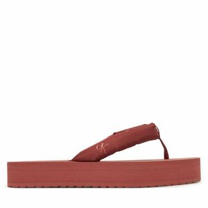 Flip-flops Calvin Klein Jeans Beach Sandal Flatform Ttxr Satin YW0YW01723 Barna kép