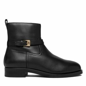 Bokacsizma Tommy Hilfiger Th Buckle Riding Leather Bootie FW0FW08781 Fekete kép