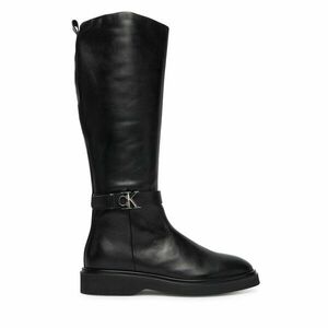 Csizma Calvin Klein Knee Boot W/ Metal Logo HW0HW02665 Fekete kép
