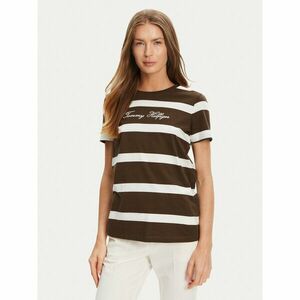 Tommy Hilfiger Póló Script WW0WW45746 Barna Regular Fit kép