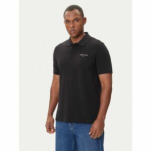 Tommy Jeans Pólóing Linear DM0DM20914 Fekete Regular Fit kép