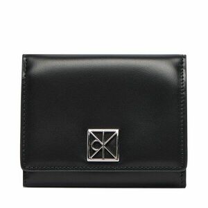 Pénztárca Calvin Klein Emblem Hw Medium Trifold LV04F1082G Fekete kép