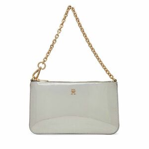 Táska Tommy Hilfiger Th Icon Chain Shoulder Pouch Met AW0AW18219 Ezüst kép
