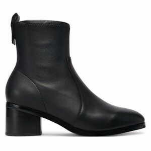 Bokacsizma Tommy Hilfiger Th Stretch Leather Bootie FW0FW08860 Fekete kép