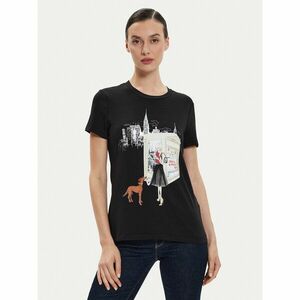 DKNY Póló P4EHTWNA Fekete Regular Fit kép