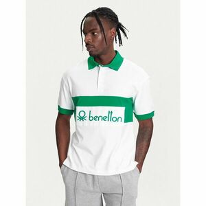 United Colors Of Benetton Pólóing 3MCYU301U Fehér Regular Fit kép