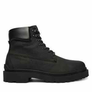 Bakancs Tommy Jeans Tjm Lace Up Boot Leather EM0EM01629 Fekete kép