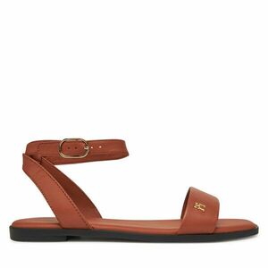 Szandál Tommy Hilfiger Ankle Strap Leather Sandal FW0FW08422 Barna kép