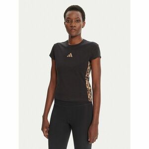 adidas Póló Animal Print 3-Stripes JM1856 Bézs Slim Fit kép