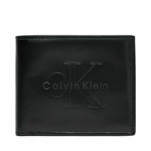 Pénztárca Calvin Klein Bold Billfold W/Coin LV04D1156G Fekete kép
