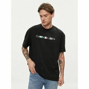Calvin Klein Jeans Póló Photoprint J30J325195 Fekete Regular Fit kép