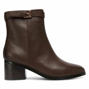 Bokacsizma Tommy Hilfiger Th Buckle Riding Mid Heel Bootie FW0FW08859 Barna kép