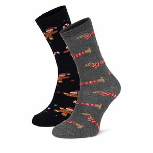 Hosszú zoknik Lasocki 2MB-002-AW24 (2-pack) Szürke kép