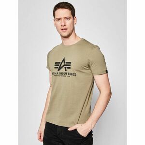 Alpha Industries Póló Basic 100501 Zöld Regular Fit kép