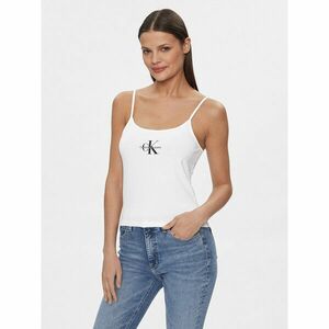 Calvin Klein Jeans Felső Monologo J20J223105 Fehér Slim Fit kép