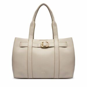 Táska Calvin Klein Buckle Medium Tote LV04F3294G Ekru kép