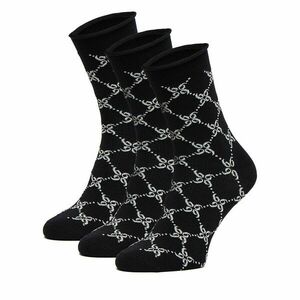 Hosszú zoknik Nine West CEO_BR_NW_Silver_01_Z_AW25 (3 PACK) Fekete kép