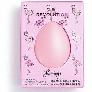Szemfesték paletták Makeup Revolution Limited Edition Face and Eyeshadow Palette - Flamingo kép
