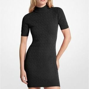 Rövid ruhák MICHAEL Michael Kors EMBOSSED MK MOCK NK DRS kép