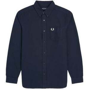 Hosszú ujjú ingek Fred Perry Long Sleeve Oxford Shirt Navy kép