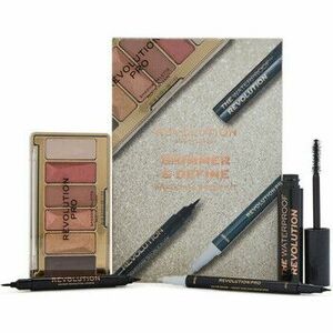 Szemfesték paletták Makeup Revolution Shimmer Define Eyeshadow Brow Kit kép