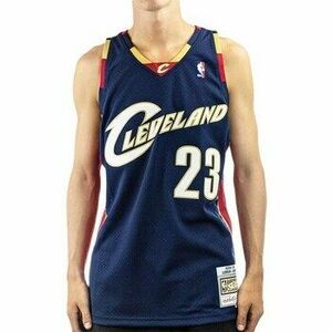 Rövid ujjú pólók Mitchell And Ness SMJYGS18156CCANAVY08LJAN kép