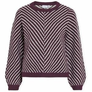 Pulóverek Vila Khaia Knit - Fig kép