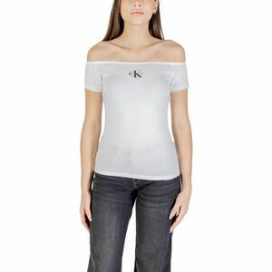 Rövid ujjú pólók Calvin Klein Jeans MONOGRAM OFF SHOULDE LV047C203G kép
