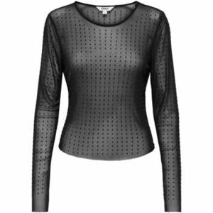 Hosszú ujjú pólók Only Onlhilen Ls Rhinestone Mesh Top Wvn 15358317 kép