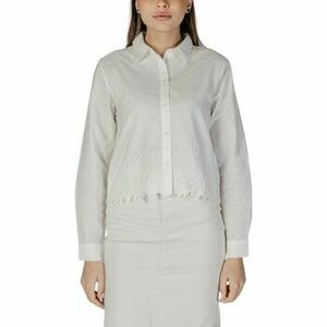 Ingek / Blúzok Jacqueline De Yong Jdynola L/S Short Shirt W. Emb. Wvn 15343797 kép