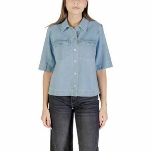 Kabátok Only ONLBELLE S/S SHIRT DNM GUA NOOS 15347084 kép