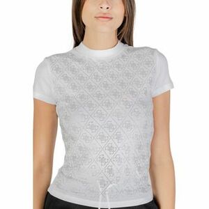 Rövid ujjú pólók Guess SS MOCK NECK ALL OVER 4G TEE W4BI26 J1314 kép