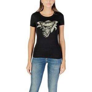 Rövid ujjú pólók Guess CN SS TRIANGLE PALM PRINT W5YI13 J1314 kép