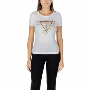 Rövid ujjú pólók Guess CN SS TRIANGLE PALM PRINT W5YI13 J1314 kép