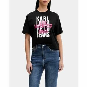 KARL LAGERFELD Nôi póló fekete Karl - L kép