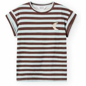 Pulóverek Compania Fantastica COMPAÑIA FANTÁSTICA T-Shirt 42007 - Blue/Brown kép