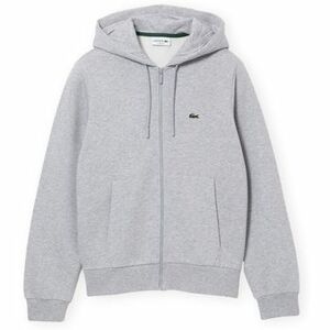 Pulóverek Lacoste Full Zip Fleece Hoodie - Grey Melange kép