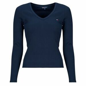 Hosszú ujjú pólók Tommy Jeans TJW SLIM ESSENTIAL RIB V LS kép