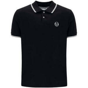 Rövid ujjú galléros pólók Sergio Tacchini 020 Twin Tipped Polo Shirt Black/White kép