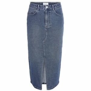 Szoknyák Noisy May Noos Kath Midi Skirt - Medium Blue Denim kép