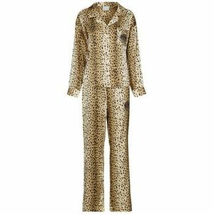 Ruhák Juicy Couture Tamzin Cheetah Satin Shirt Pant Set kép