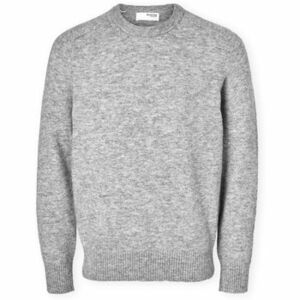 Pulóverek Selected Noos Rai Knit - Light Grey Melange kép