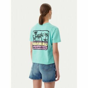 Quiksilver Póló EQWZT03181 Türkizkék Relaxed Fit kép