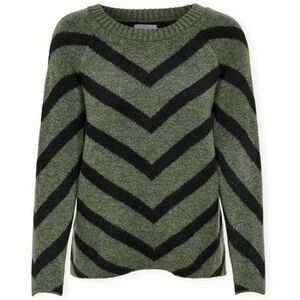 Pulóverek Only Eliza Knit - Lizard/Black kép
