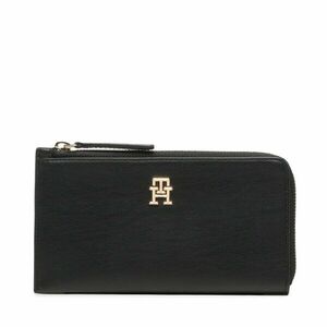 Pénztárca Tommy Hilfiger Th Feminine Large Slim Wallet AW0AW14890 Fekete kép