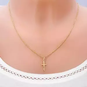 Arany medál - kereszt hosszított szárral és tagolt felszínnel kép