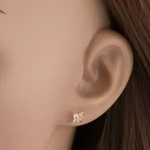 585 Arany fülbevaló pillangók filigrán díszítéssel kép