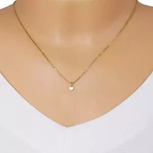 Medál 14K sárga aranyból – szimmetrikus teli szív kép