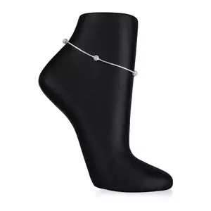 Karkötő 925 ezüstből fényes gyöngyökkel kép